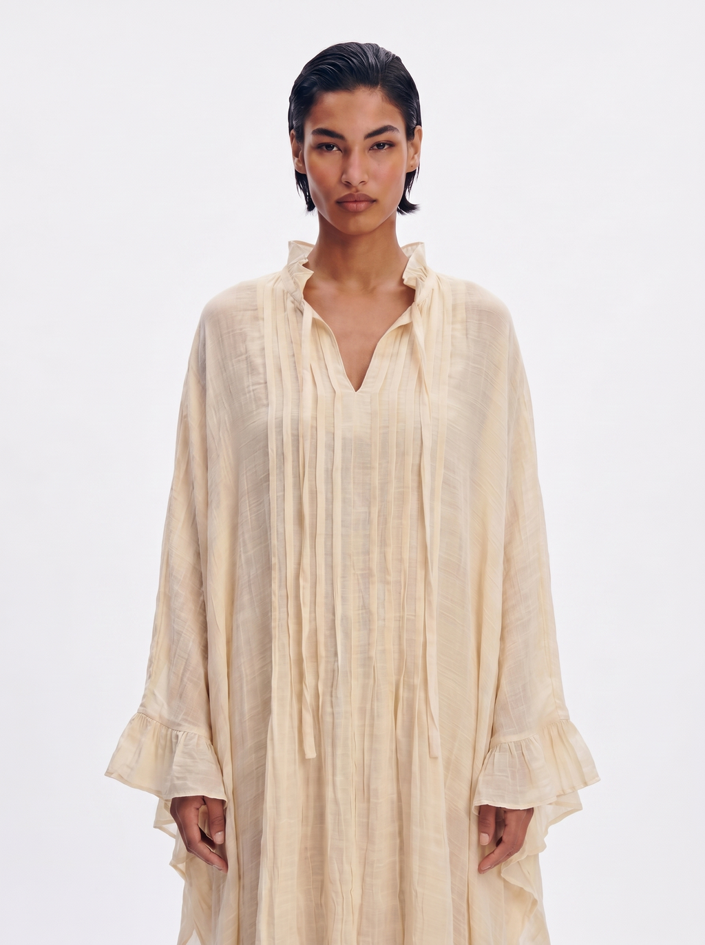 Robe Caftan Volantée