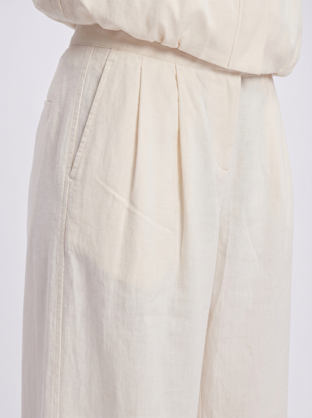 Pantalon Large À Pinces