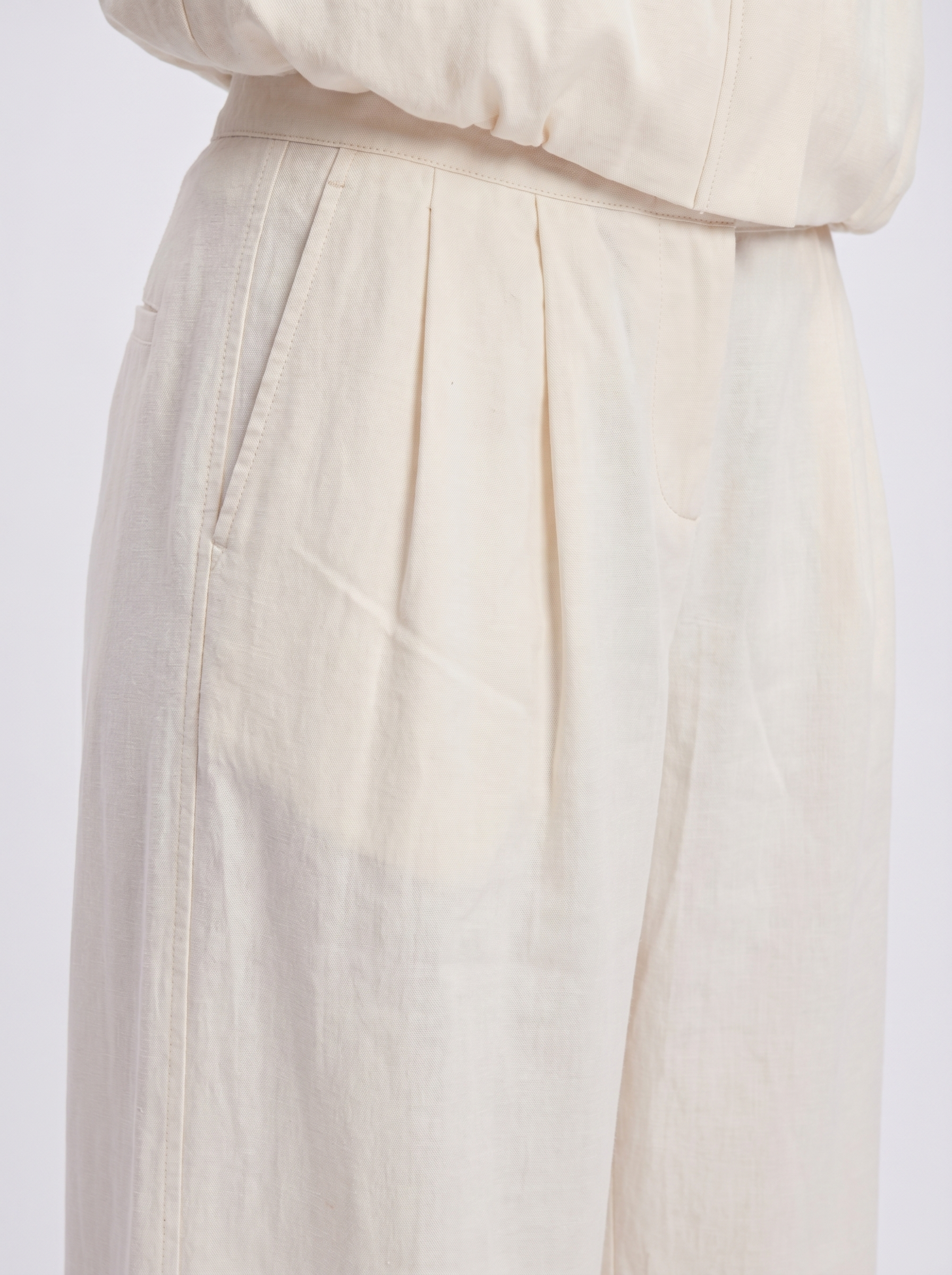 Pantalon Large À Pinces